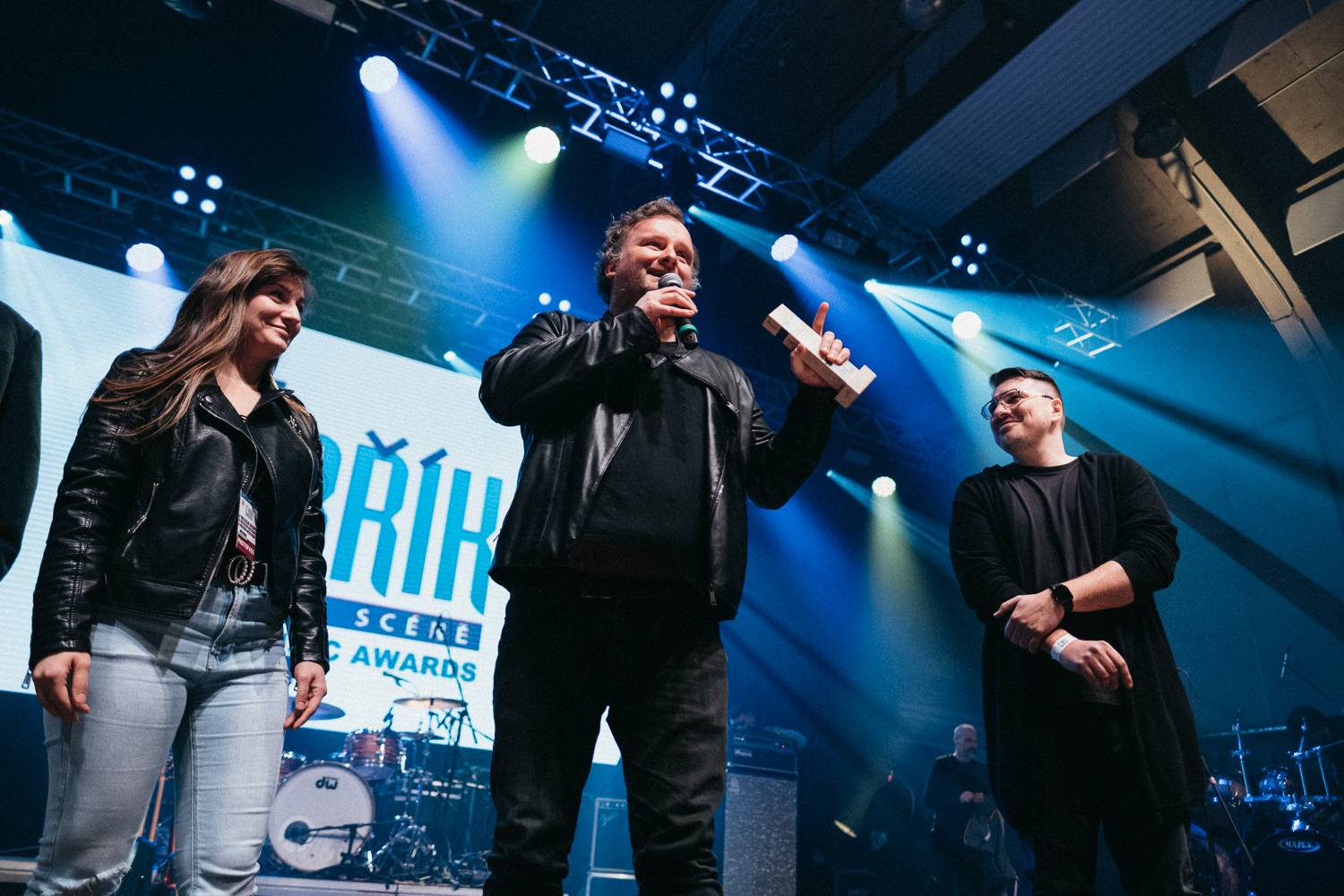 Na Žebříku byl i duch Mira Žbirky. Manželka Kateřina přebrala ocenění 