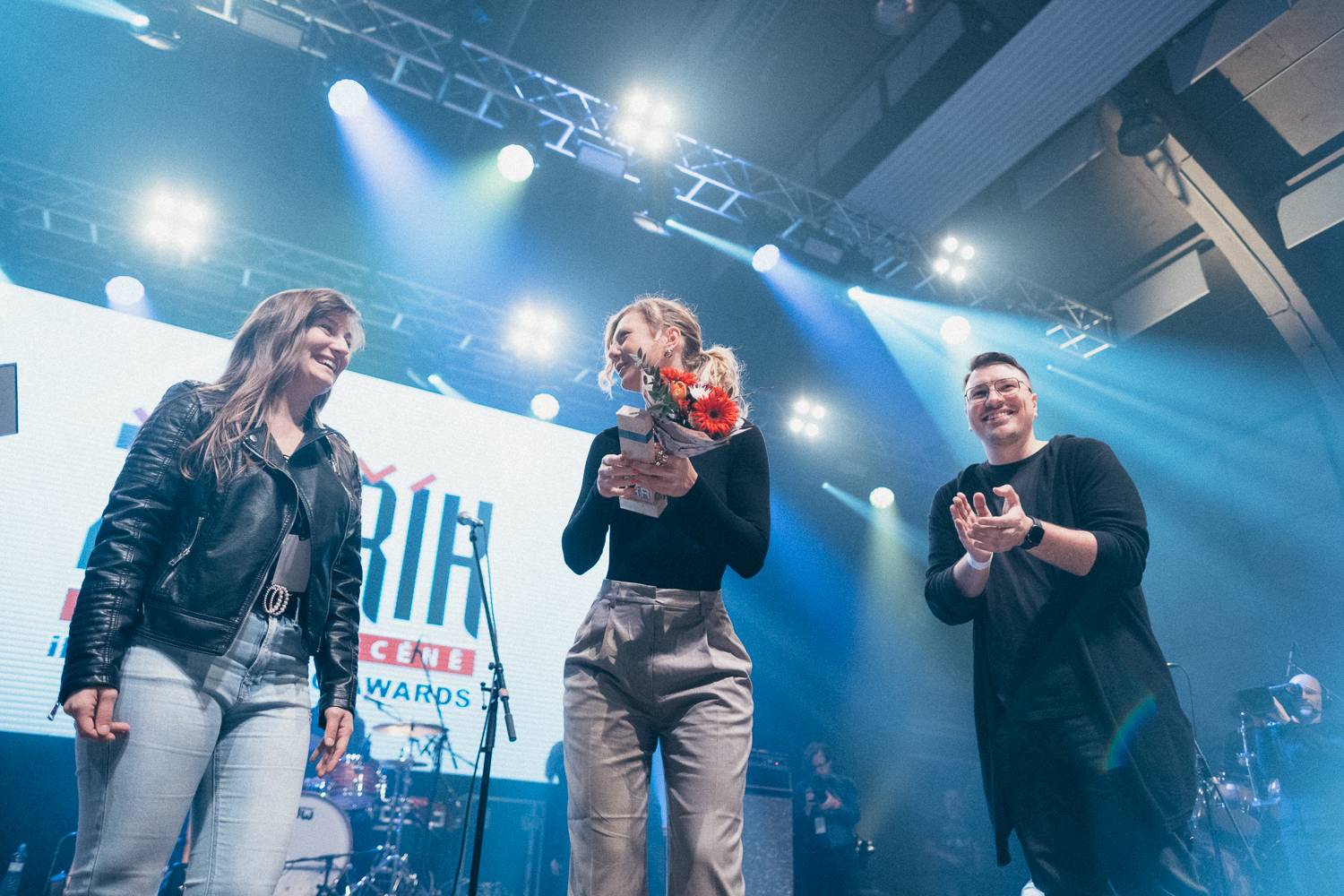 Na Žebříku byl i duch Mira Žbirky. Manželka Kateřina přebrala ocenění 