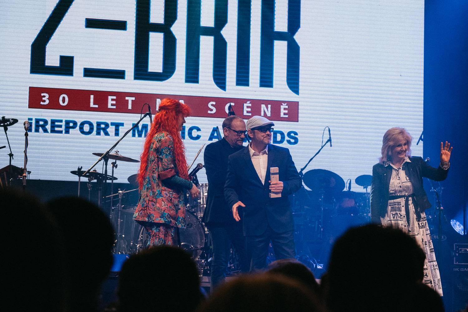 Na Žebříku byl i duch Mira Žbirky. Manželka Kateřina přebrala ocenění 