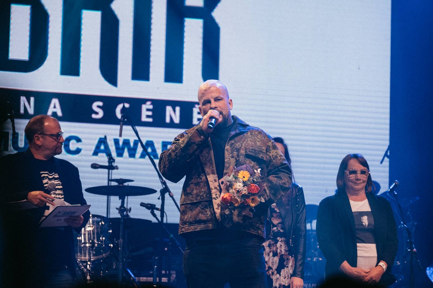 Na Žebříku byl i duch Mira Žbirky. Manželka Kateřina přebrala ocenění 