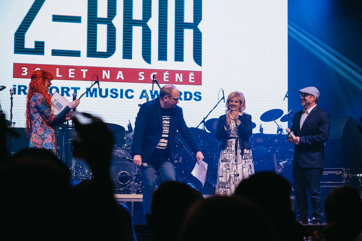 Na Žebříku byl i duch Mira Žbirky. Manželka Kateřina přebrala ocenění 