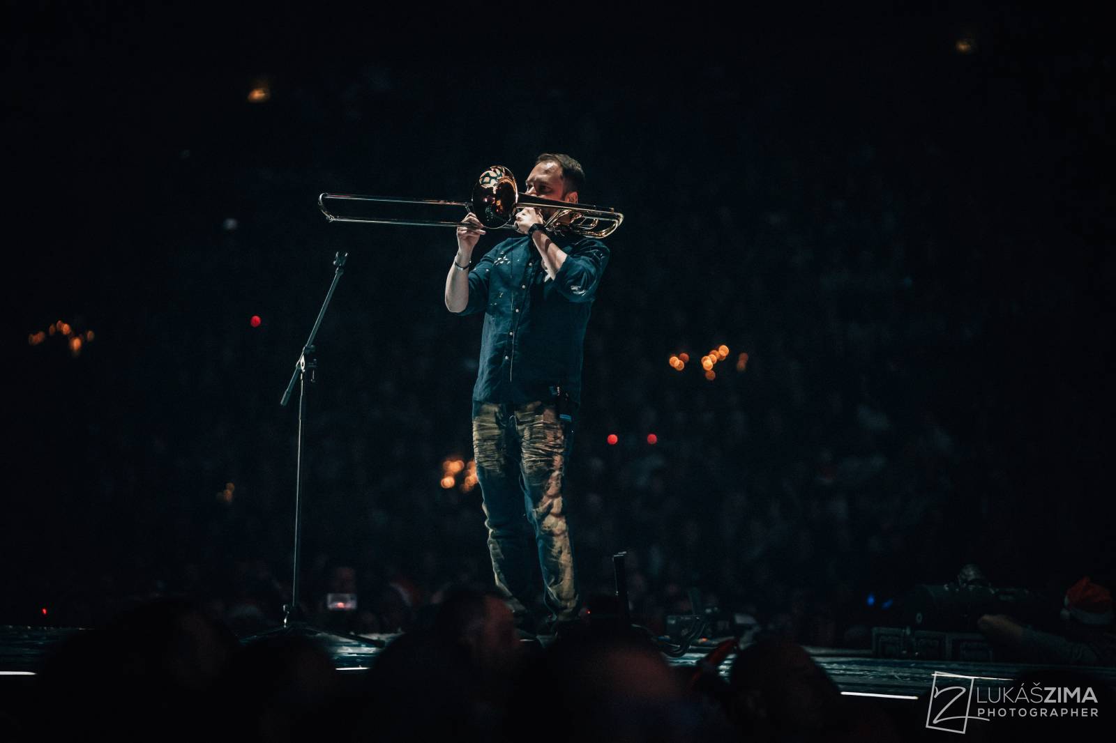 Kryštof si udělali Vánoce v květnu. V O2 areně sněžilo, Richard Krajčo přijel na saních