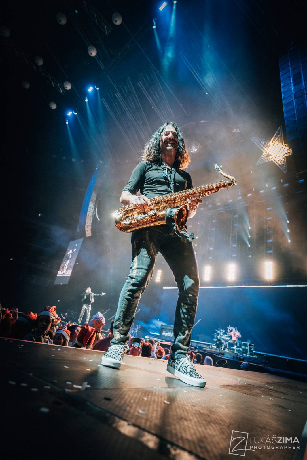 Kryštof si udělali Vánoce v květnu. V O2 areně sněžilo, Richard Krajčo přijel na saních