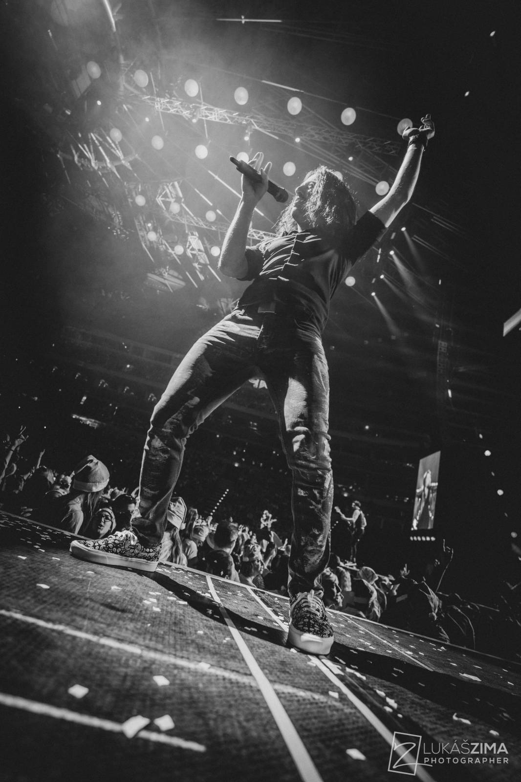 Kryštof si udělali Vánoce v květnu. V O2 areně sněžilo, Richard Krajčo přijel na saních