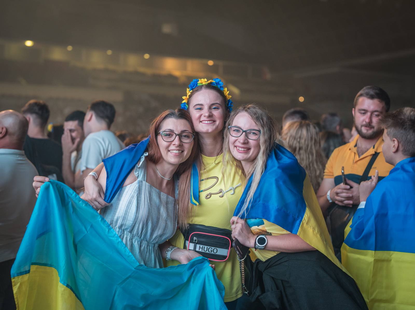 Světelná show, skvělý zvuk a emoce. Okean Elzy hráli v Praze pro Ukrajinu