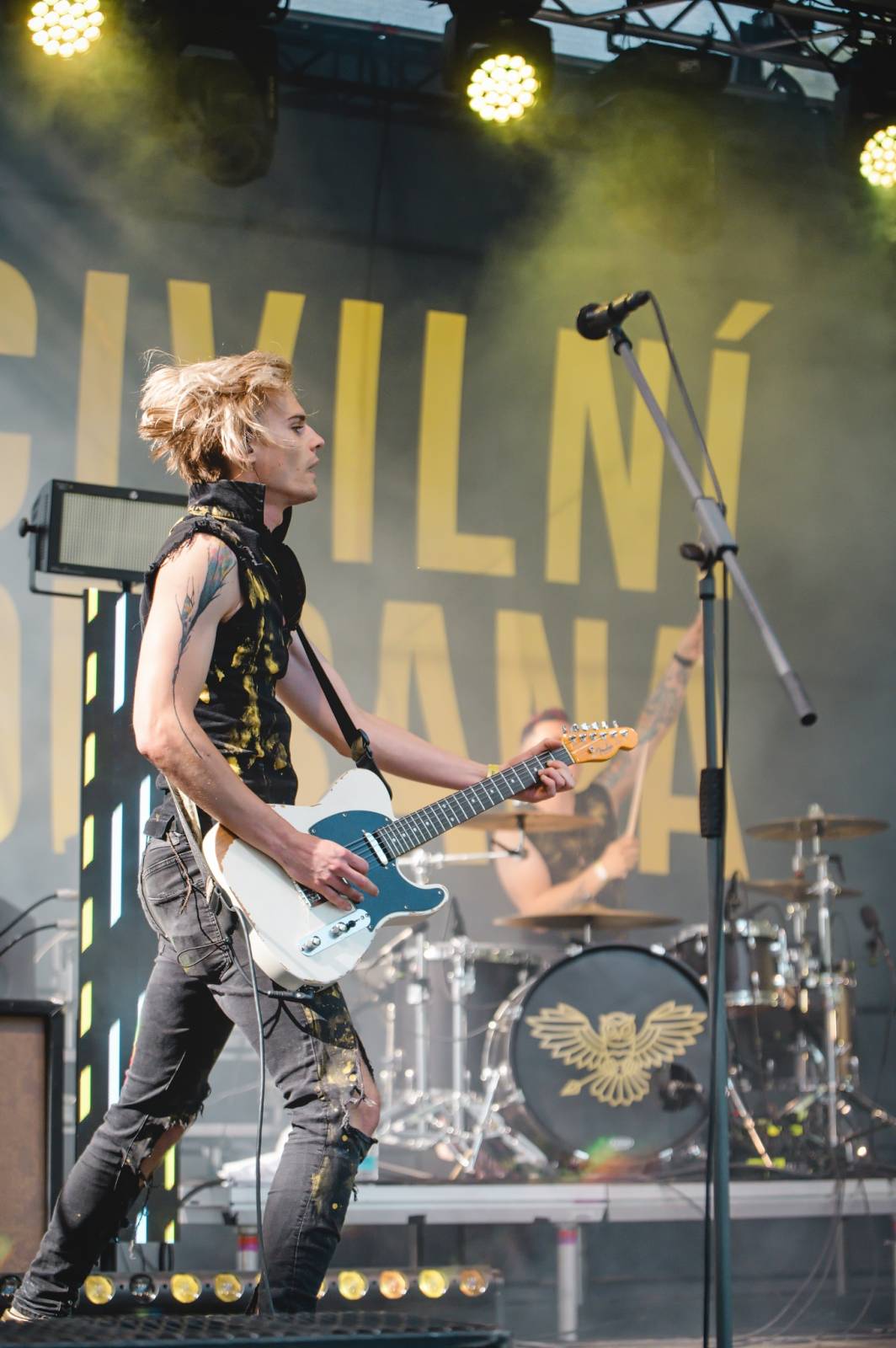 Na Vysočina festu se o zábavu staral Ivan Mládek, největší show obstarali Rybičky 48 a Mirai