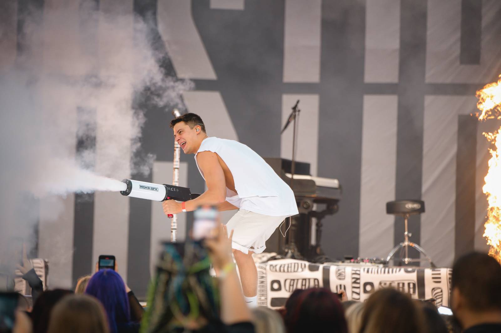 Ewa Farna a Sebastian hráli pro kulturu, třebíčské publikum neodradil ani déšť