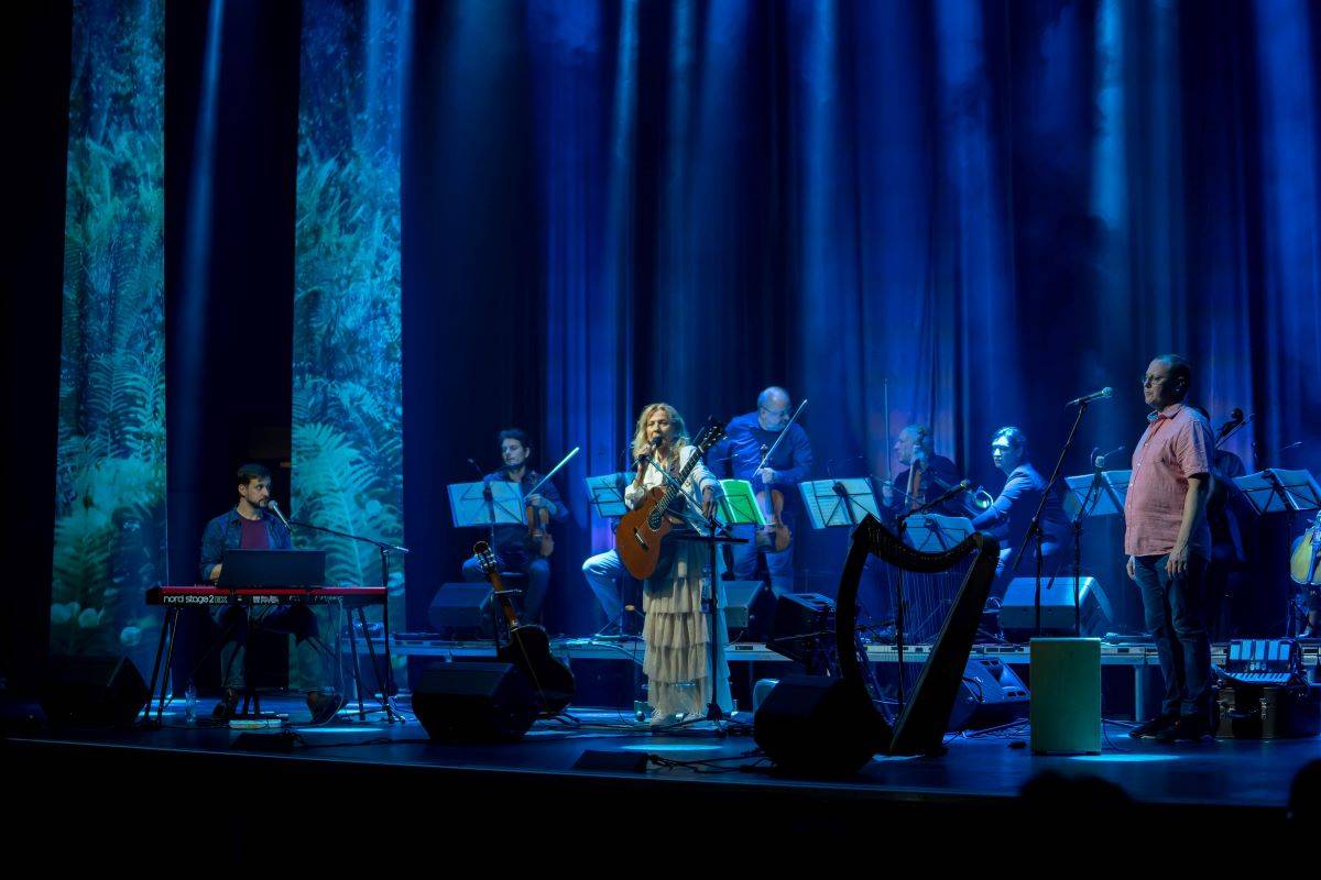 Lenka Filipová zpívala v Brně v několika jazycích, diváci ji odměnili standing ovation