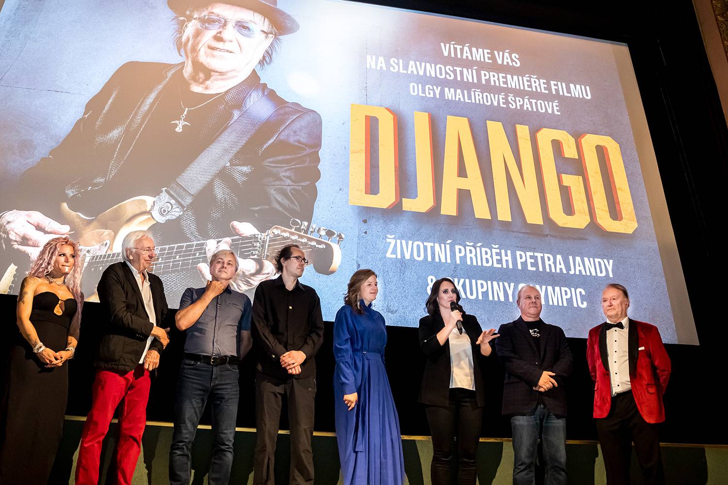Petr Janda si k narozeninám nadělil dokument Django, slavnostně ho uvedl v Lucerně v Praze