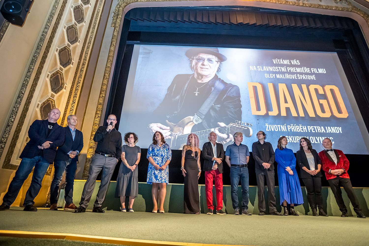 Petr Janda si k narozeninám nadělil dokument Django, slavnostně ho uvedl v Lucerně v Praze