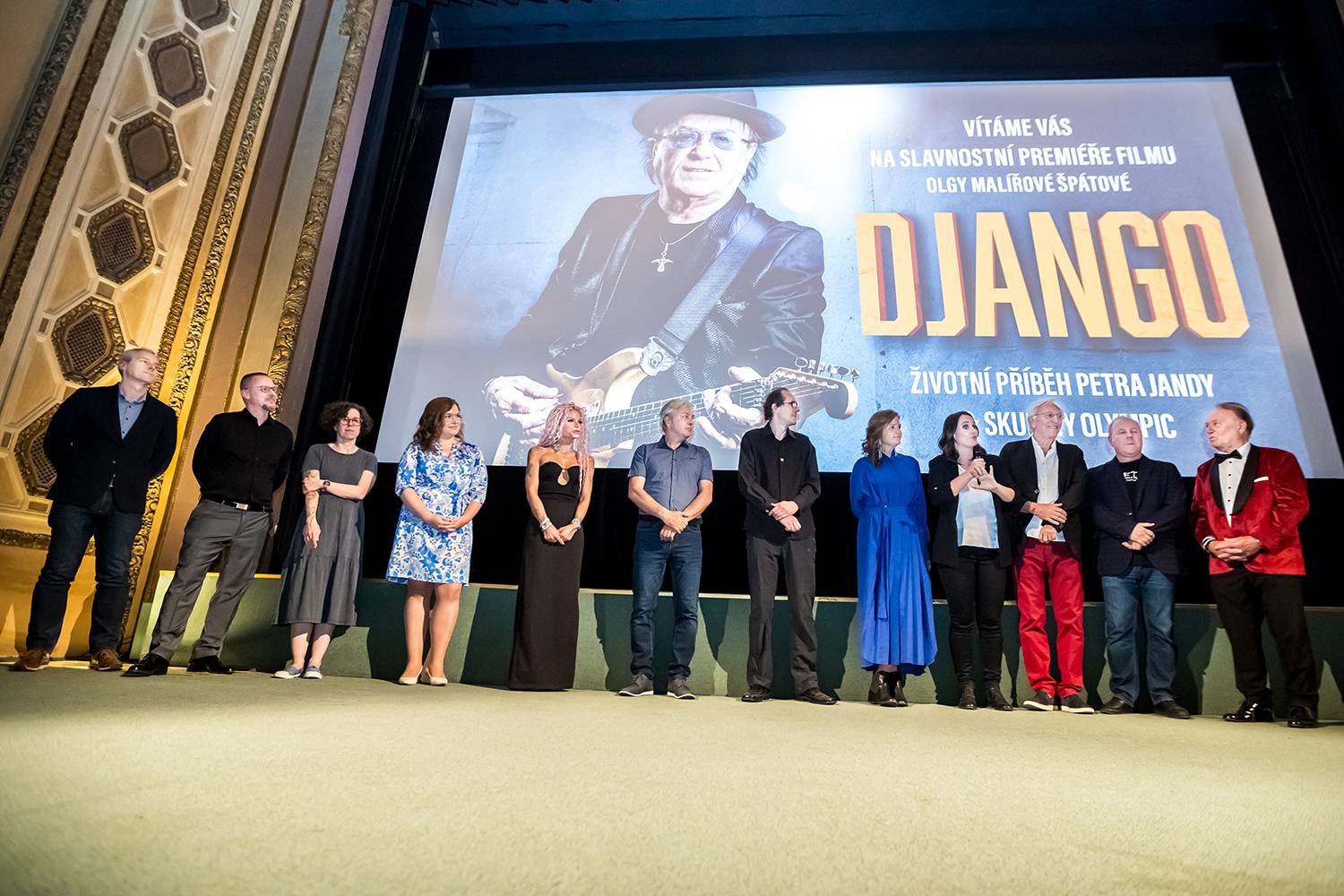 Petr Janda si k narozeninám nadělil dokument Django, slavnostně ho uvedl v Lucerně v Praze