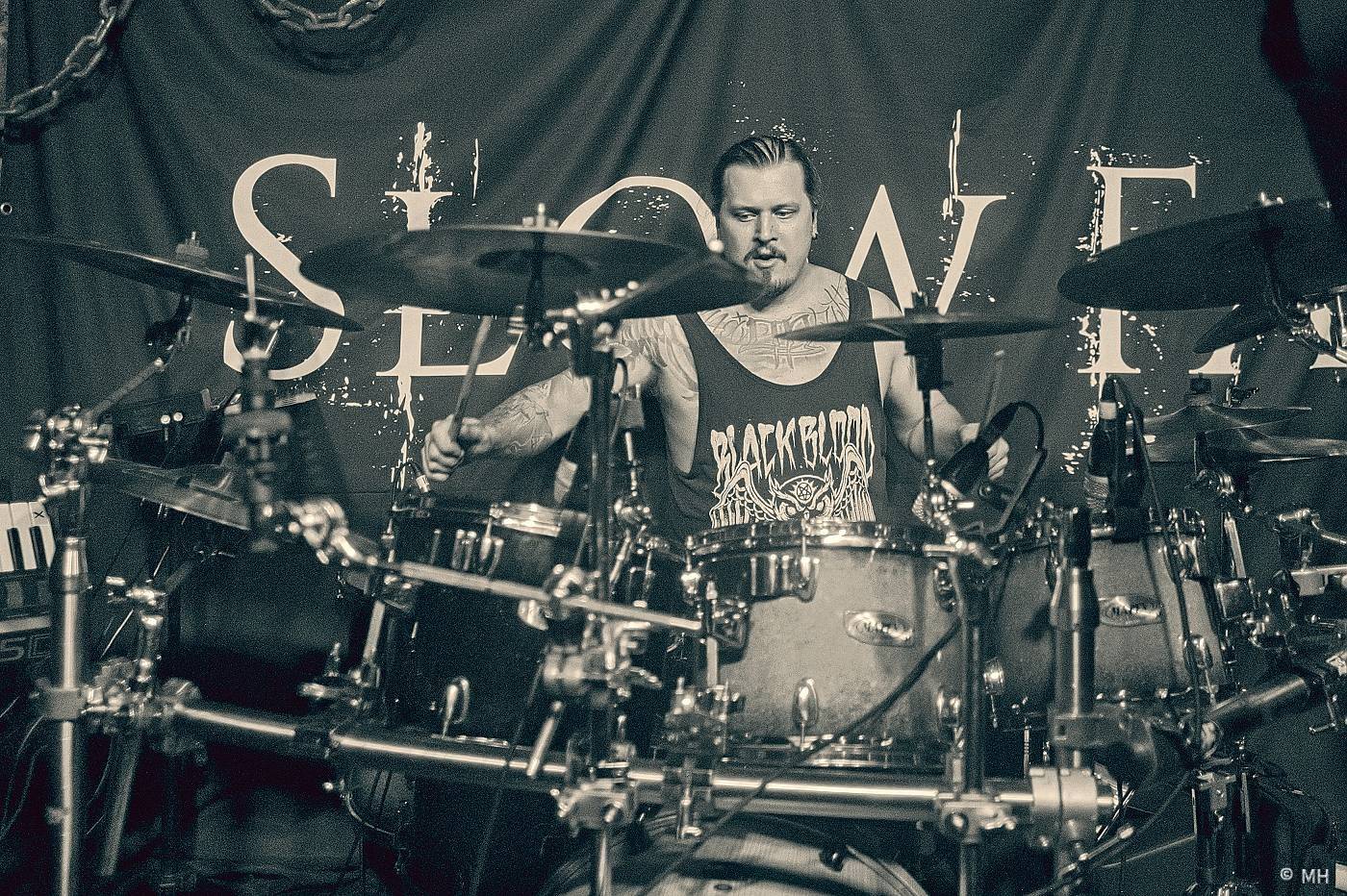 Metalisté měli žně. V Plzni zahráli finští Slow Fall, doprovodili je Sukkhu a Jakub Bayer