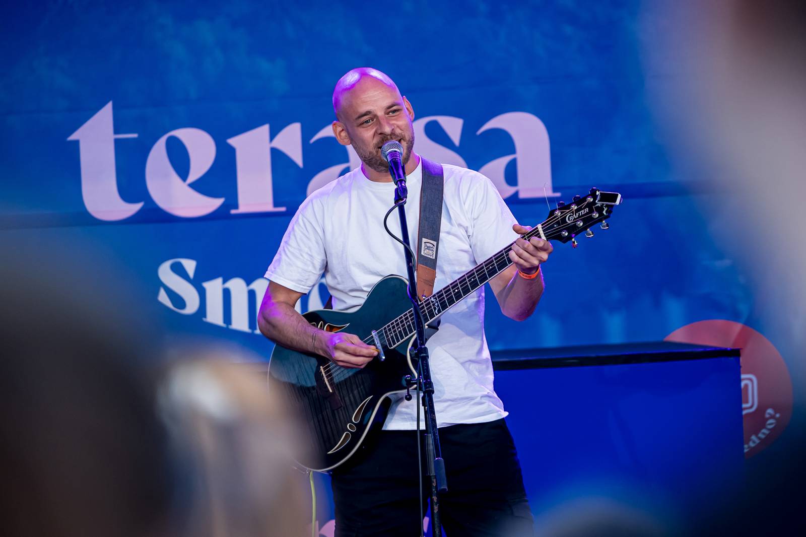 Vojtaano vystoupil pod širým nebem na Terase Smíchov