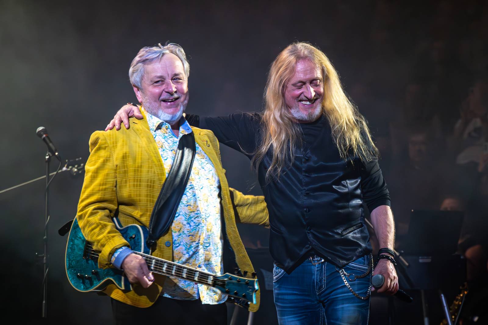 Kamil Střihavka oslavil v Rock Opeře šedesátiny, gratulovali mu Michal Pavlíček, Bára Basiková, Ota Balage i David Koller