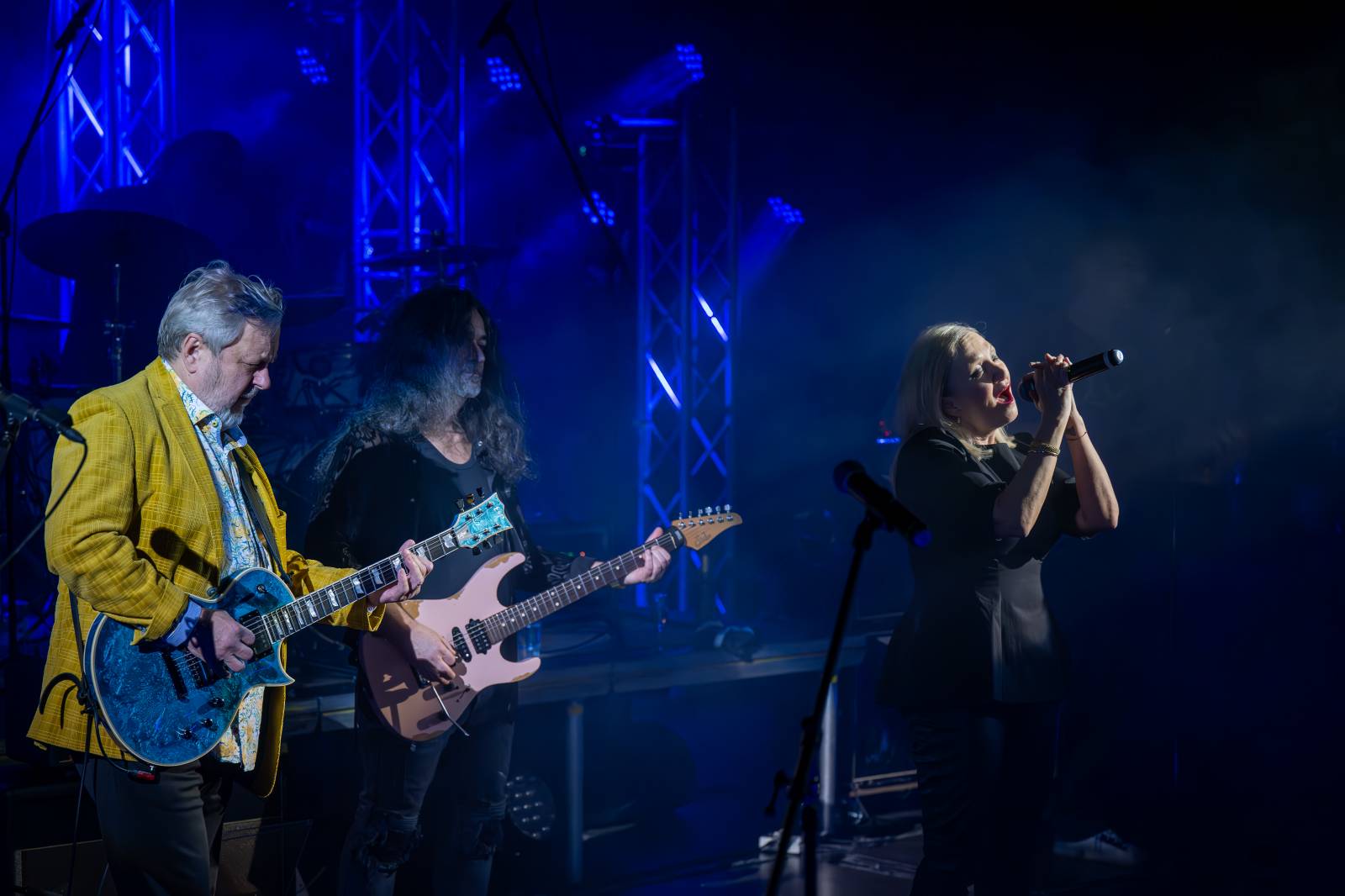 Kamil Střihavka oslavil v Rock Opeře šedesátiny, gratulovali mu Michal Pavlíček, Bára Basiková, Ota Balage i David Koller