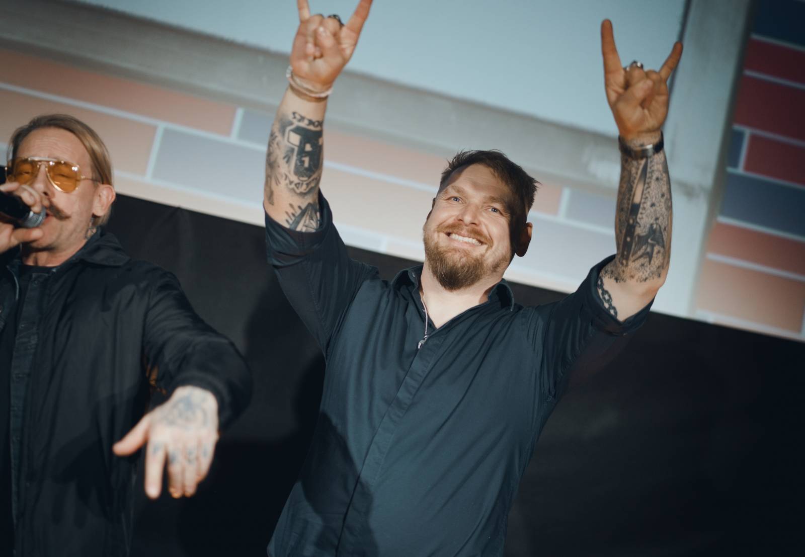 Na Žebříku s oceněnými. Takhle se radovali Michal Hrůza, Rybičky 48, Marpo i Matěj Ruppert