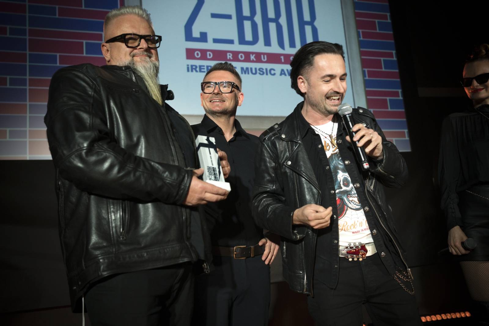 Na Žebříku s oceněnými. Takhle se radovali Michal Hrůza, Rybičky 48, Marpo i Matěj Ruppert