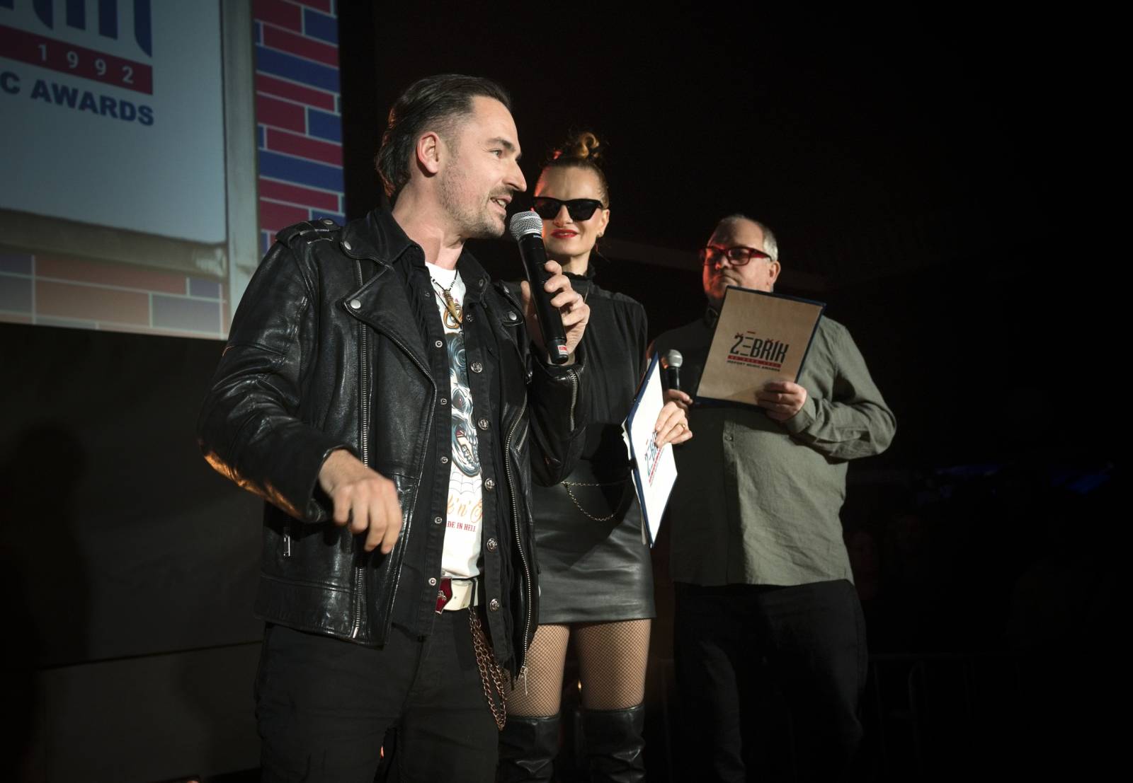 Na Žebříku s oceněnými. Takhle se radovali Michal Hrůza, Rybičky 48, Marpo i Matěj Ruppert