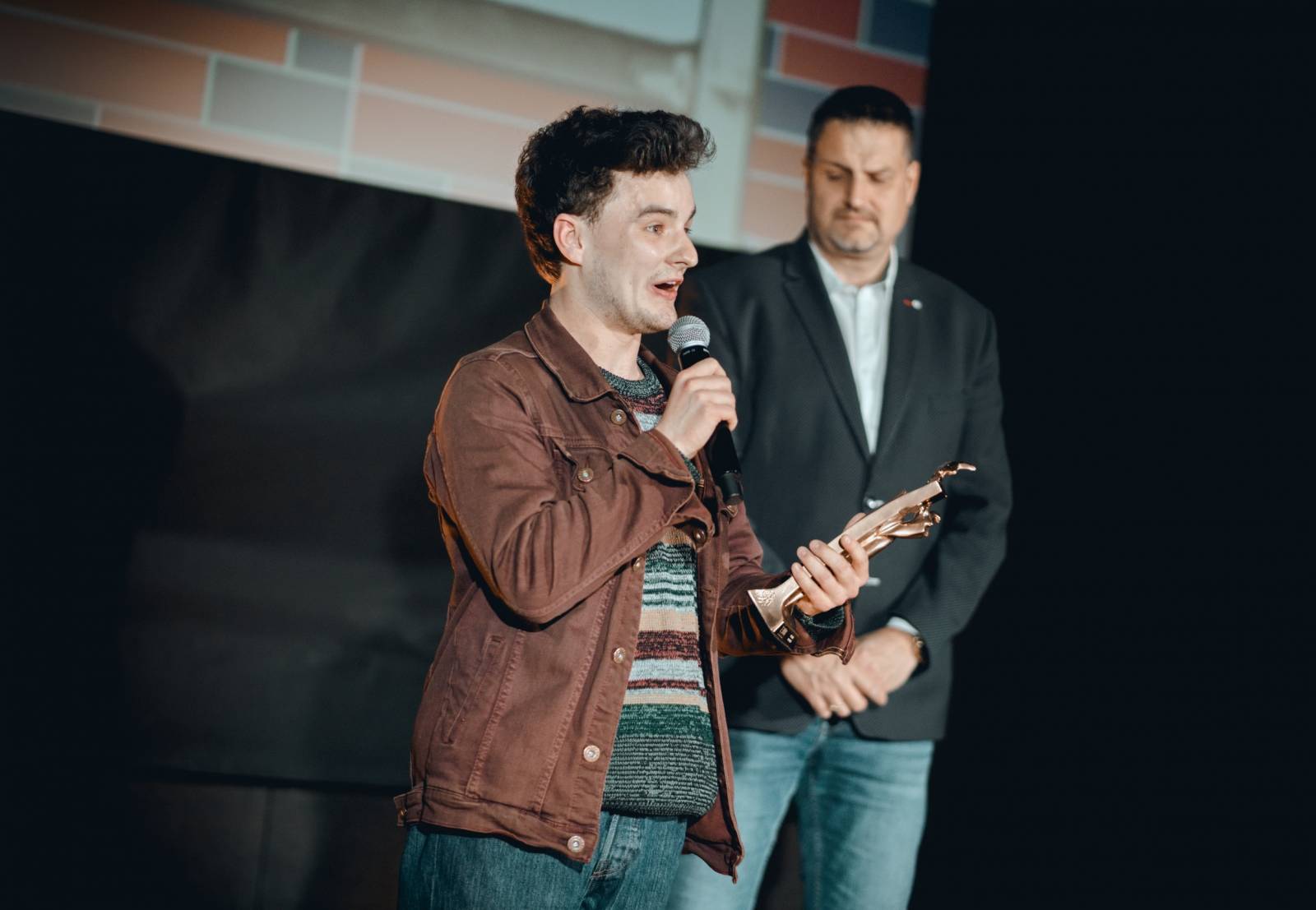 Na Žebříku s oceněnými. Takhle se radovali Michal Hrůza, Rybičky 48, Marpo i Matěj Ruppert