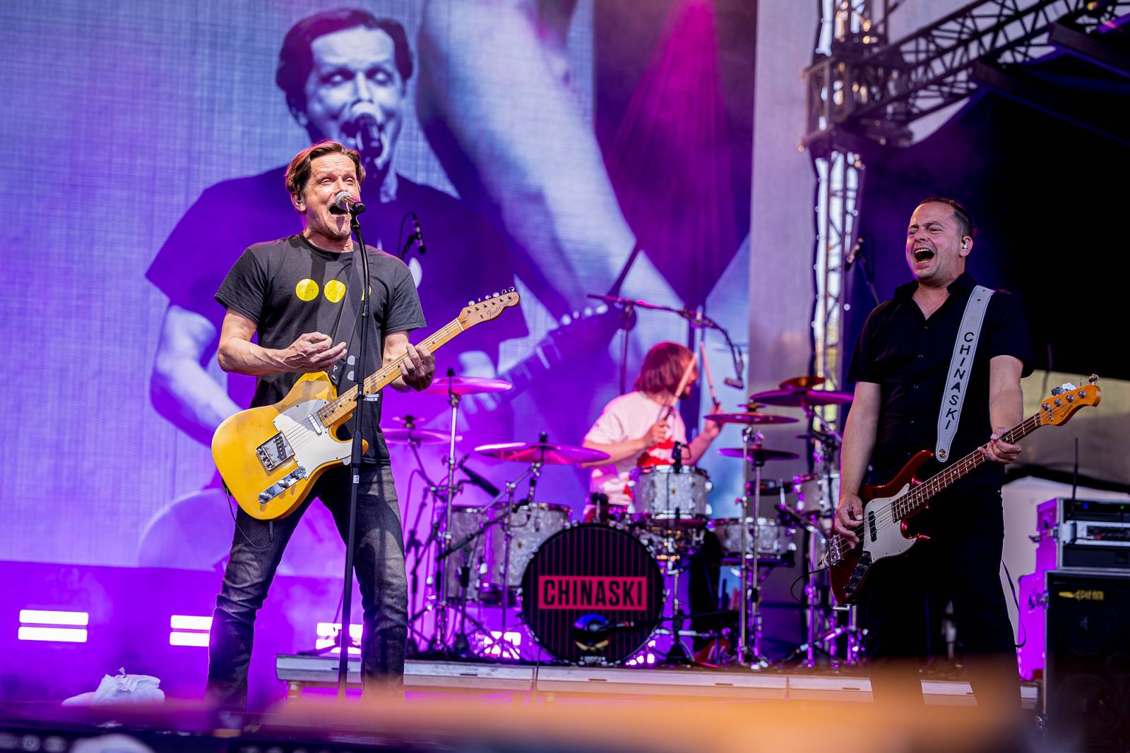 Chinaski zakončili v Brně oslavy třiceti let, doprovodili je bývalí členové i syn Pavla Grohmana