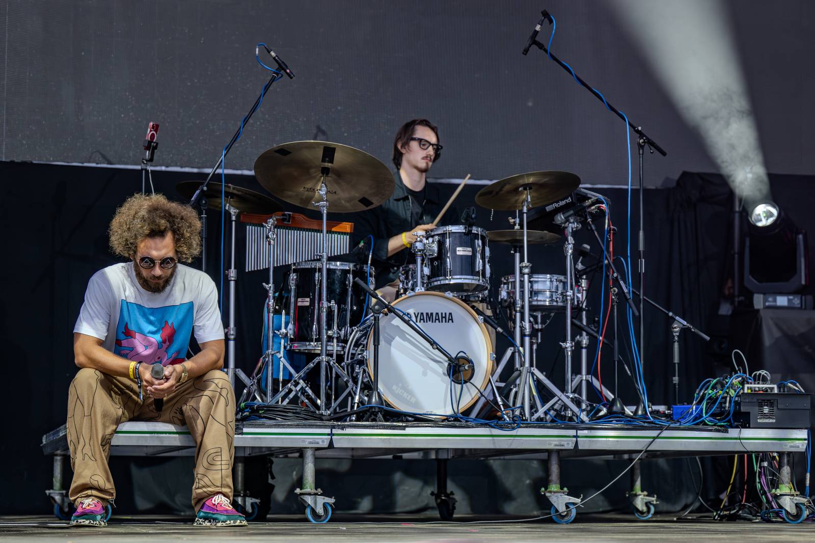 V Brně vytahovali pláštěnky. První den Pop Messe nepřálo počasí