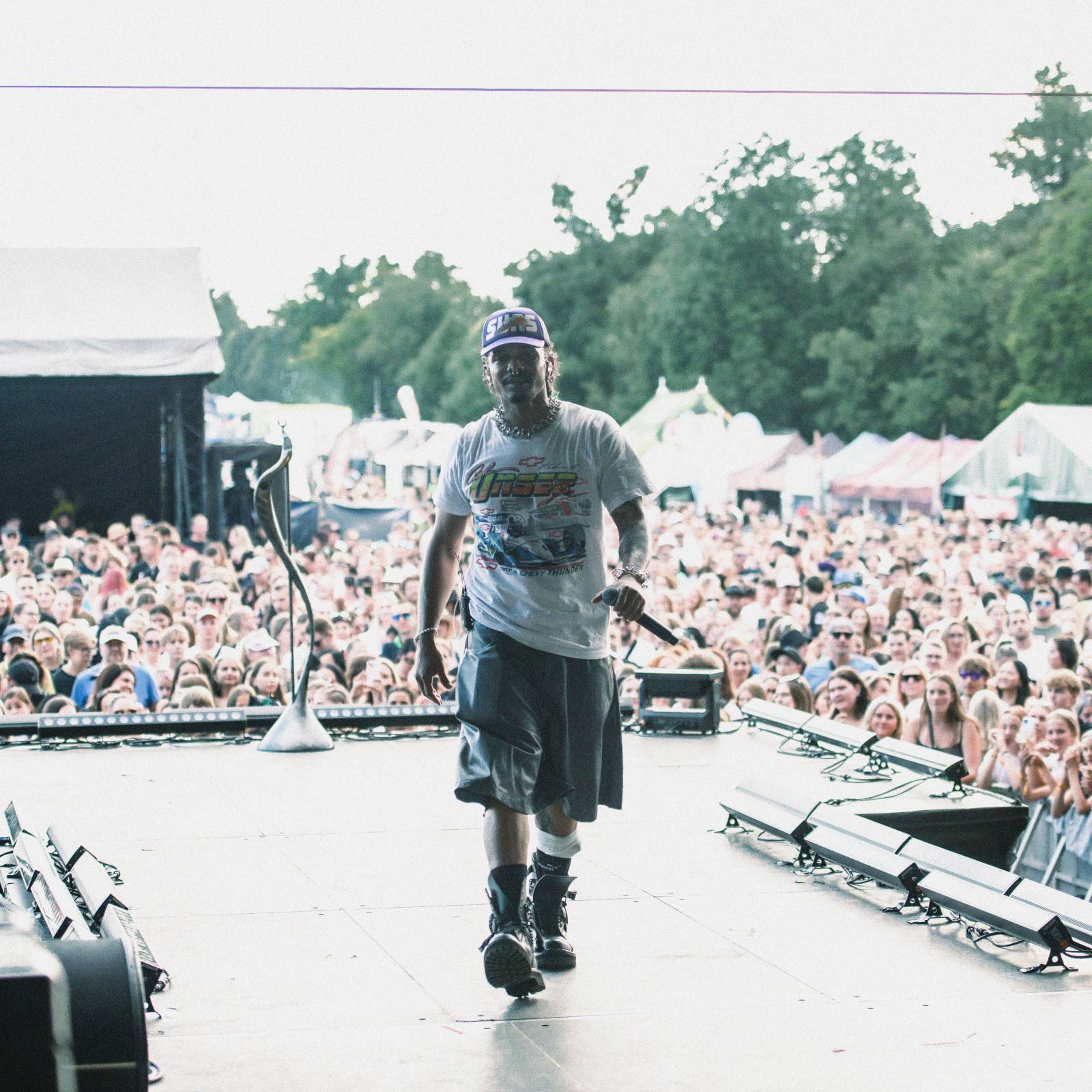 Na Hradech CZ bylo horko nejen kvůli vysokým teplotám. Ben Cristovao a Sofian Medjmedj rozžhavili na Veveří fanynky