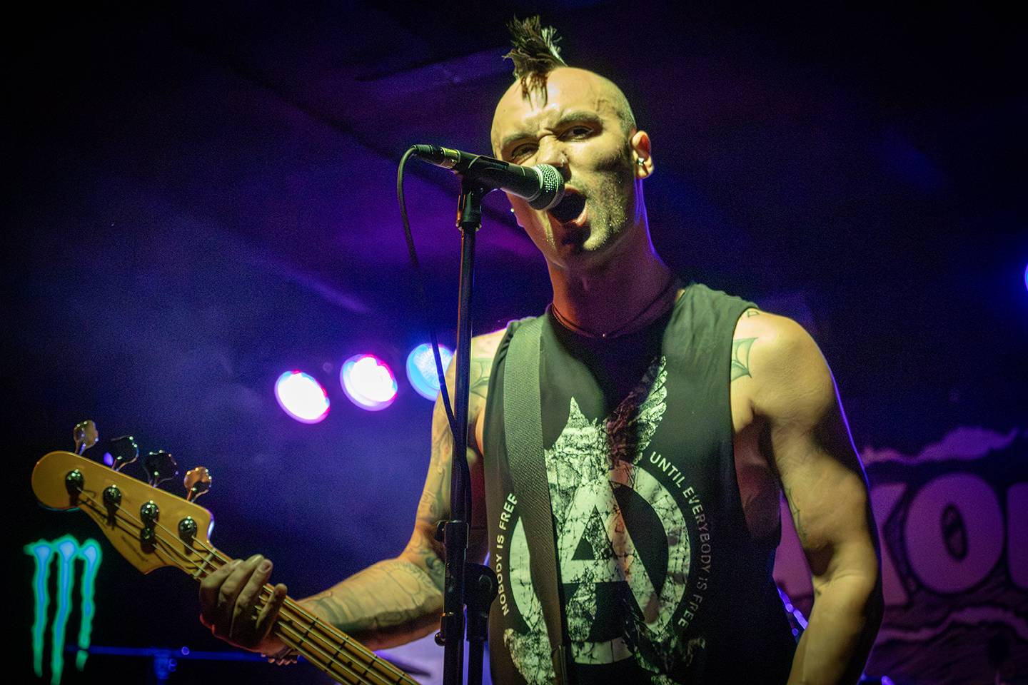 Volyně zažila punkovou smršť. Crowdsurfing, kam se podíváš, a létající toiky i záchodové štětky během show Gutalaxu