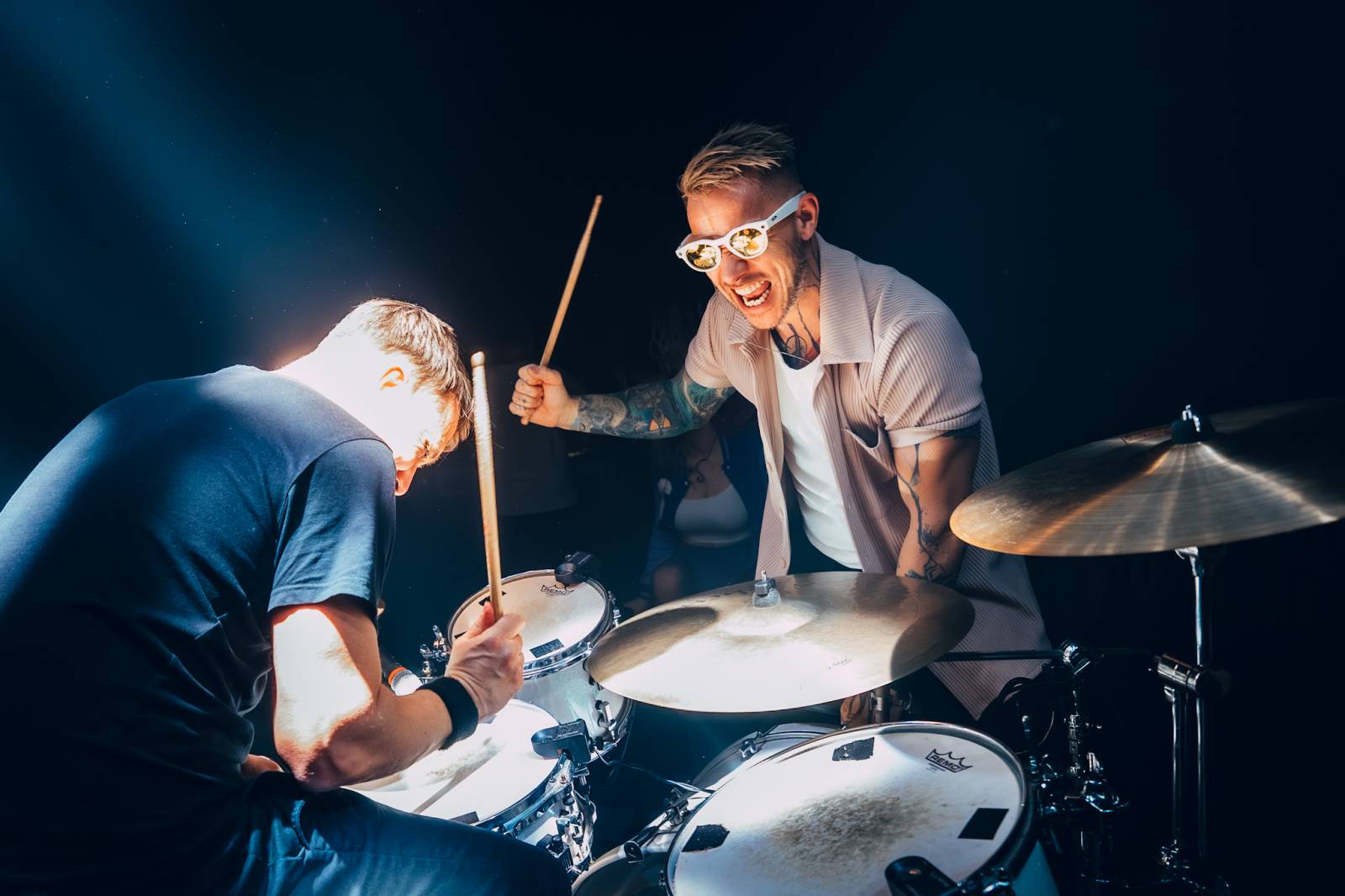 Skyline rozzářili předvánočním mejdanem Palác Akropolis, MC Jacob létal metry vysoko