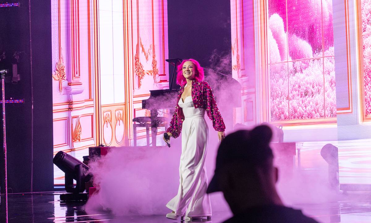 Tereza Mašková zbarvila O2 universum do růžova, pokřtila i nové album