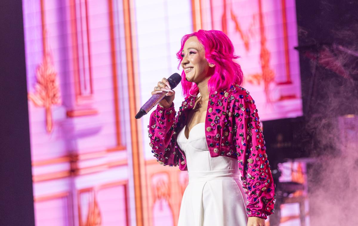 Tereza Mašková zbarvila O2 universum do růžova, pokřtila i nové album