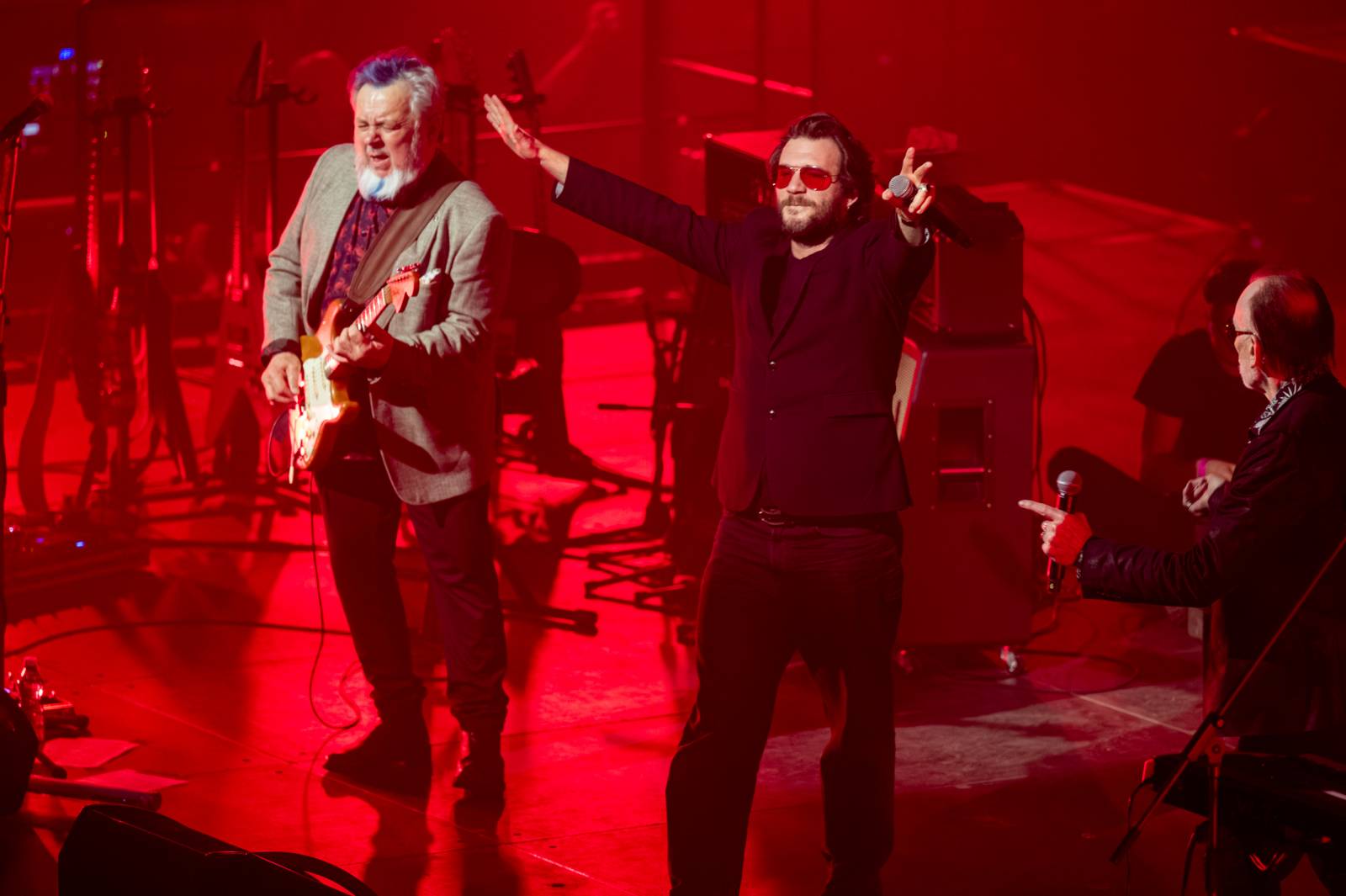 Michal Pavlíček oslavil v O2 universu sedmdesáté narozeniny, přáli mu Bára Basiková, Michael Kocáb, Kamil Střihavka i Vilém Čok