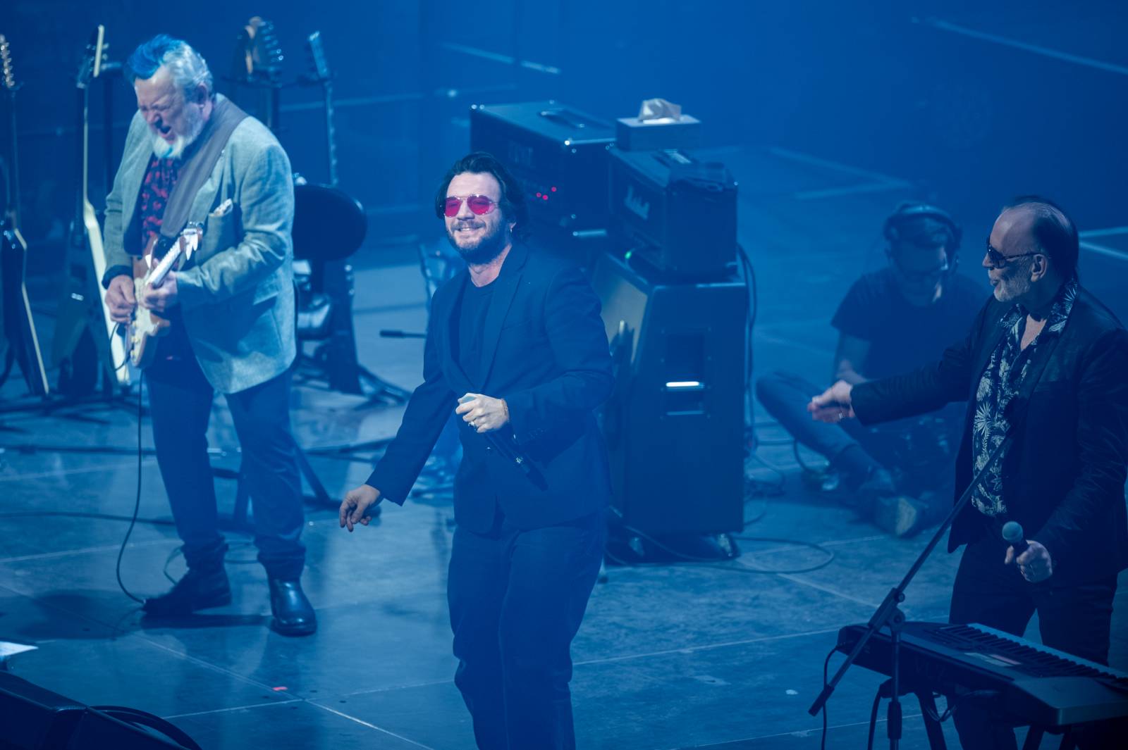 Michal Pavlíček oslavil v O2 universu sedmdesáté narozeniny, přáli mu Bára Basiková, Michael Kocáb, Kamil Střihavka i Vilém Čok