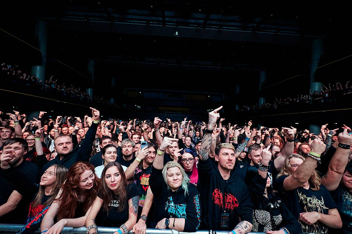 Rozzlobení grizzlyové Slaughter to Prevail s hosty Suicide Silence a Dying Fetus odpálili ohnivou show ve Foru Karlín