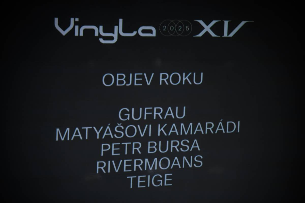 Cenu Vinyla získali Black Tar Jesus, Marie Tučková i Miloš Hroch