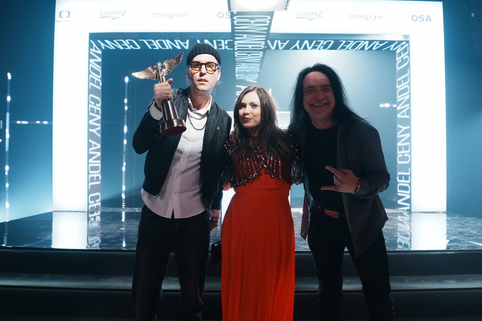 V zákulisí Cen Anděl. Radovali se Michal Prokop či Mňága a Žďorp, dorazili i Ewa Farna, Ben Cristovao nebo Lenny