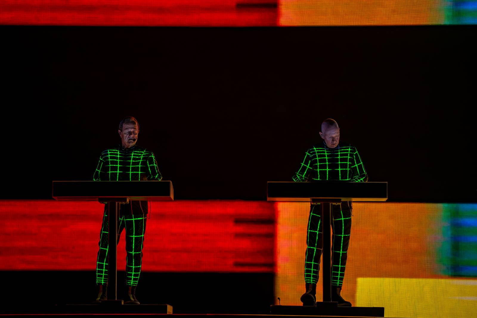 Duchovní otcové taneční a elektronické scény zpátky v Praze. Kraftwerk vystoupili ve Foru Karlín