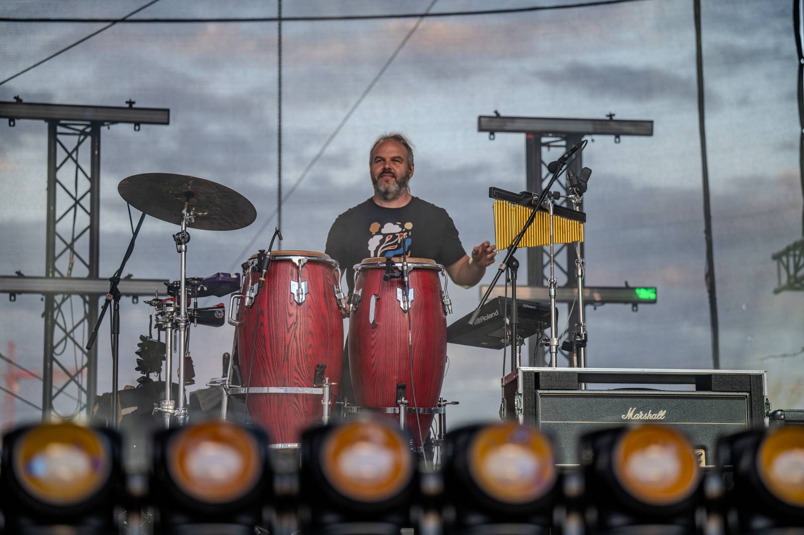 David Koller bavil publikum v pražském Areálu 7. Na Prague Open Air oslavil Kollerband dvacet let na scéně