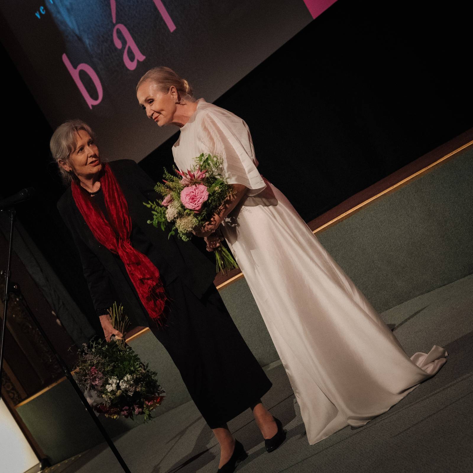 Kino Lucerna promítalo film o Báře Basikové, na premiéru přišli Petr Janda, Vojtěch Dyk i bývalá prezidentka