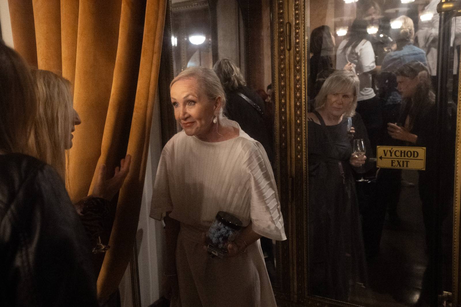 Kino Lucerna promítalo film o Báře Basikové, na premiéru přišli Petr Janda, Vojtěch Dyk i bývalá prezidentka