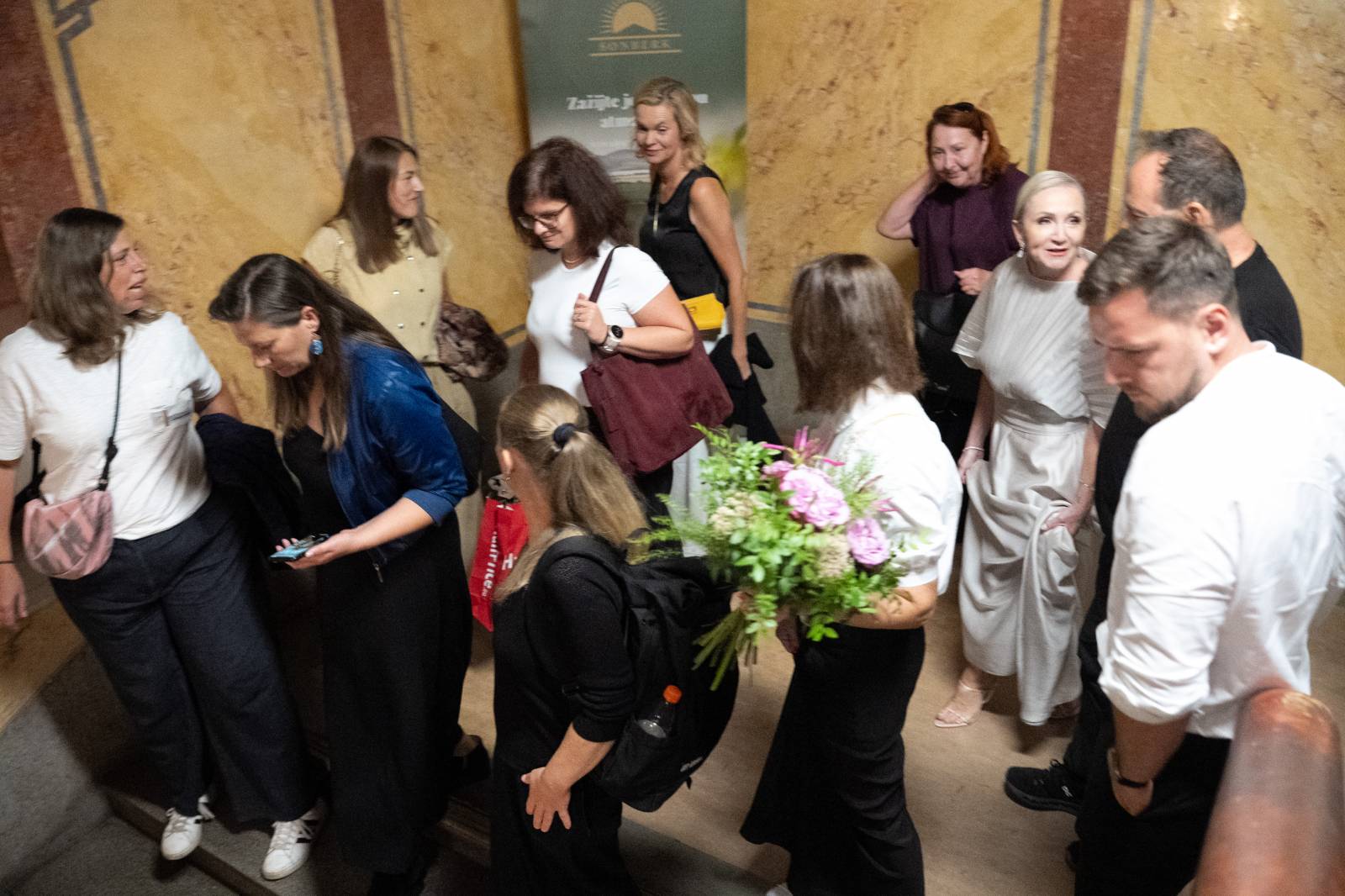 Kino Lucerna promítalo film o Báře Basikové, na premiéru přišli Petr Janda, Vojtěch Dyk i bývalá prezidentka