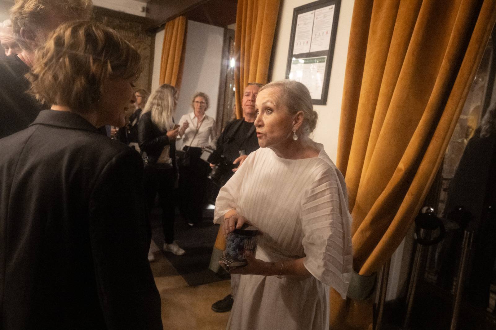 Kino Lucerna promítalo film o Báře Basikové, na premiéru přišli Petr Janda, Vojtěch Dyk i bývalá prezidentka
