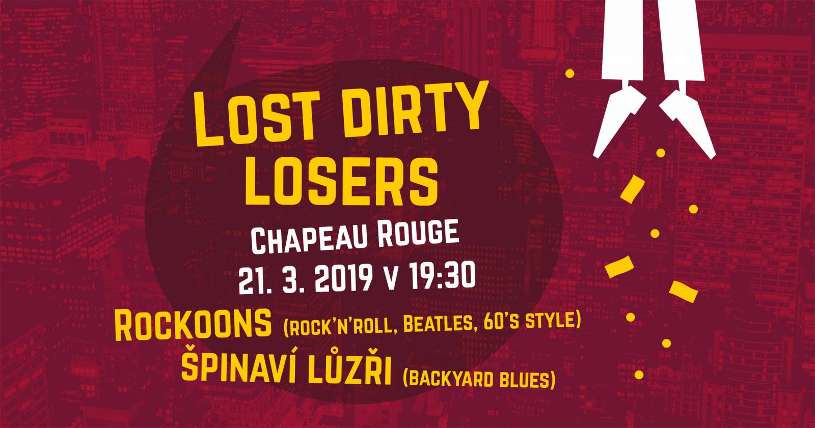 Špinaví lůzři v Chapeau Rouge: Žádný křest alba, ale pouze nalezení songů určených do odpadu