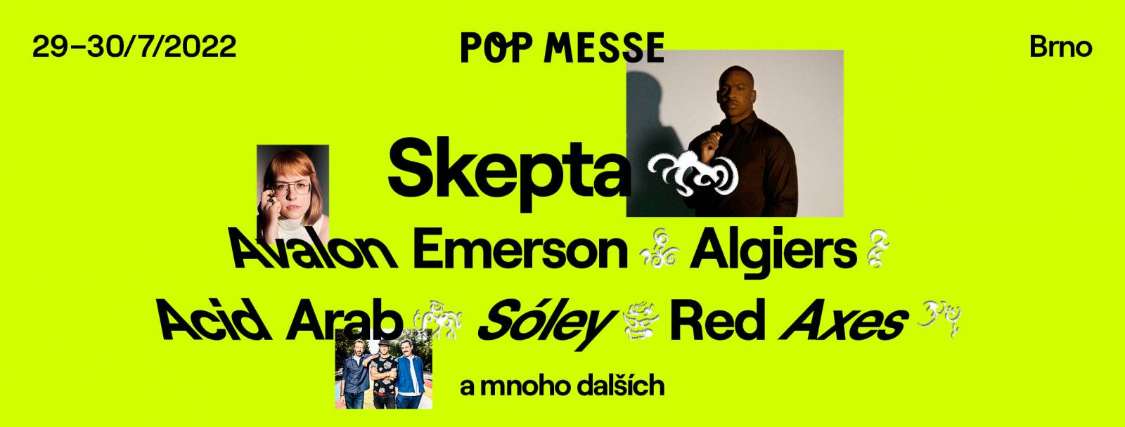 Festival Pop Messe přiveze do Brna Skeptu, Algiers, Sóley, Acid Arab nebo Avalon Emerson 