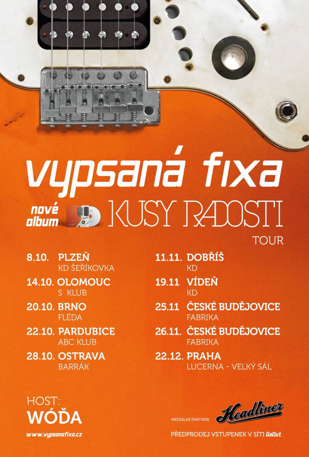 Vypsaná fiXa bude rozdávat Kusy radosti, na turné navštíví deset měst