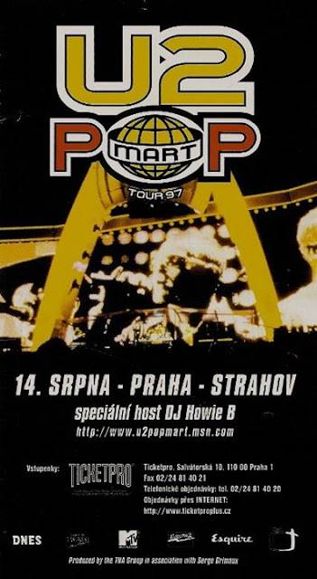 RETRO 90s | LIVE: U2 dorazili do Prahy, jejich fanoušci mohli nakupovat zážitky ve spektakulárním hypermarketu PopMart