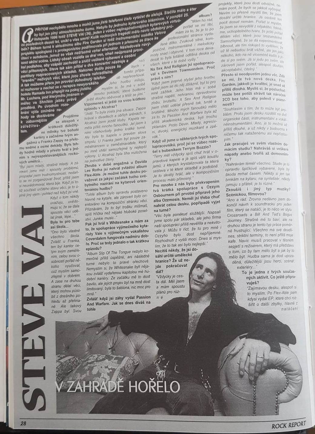 RETRO 90s | Steve Vai: Projev Whitesnake byl dost limitovaný. Byla to šablona, nic pro mě