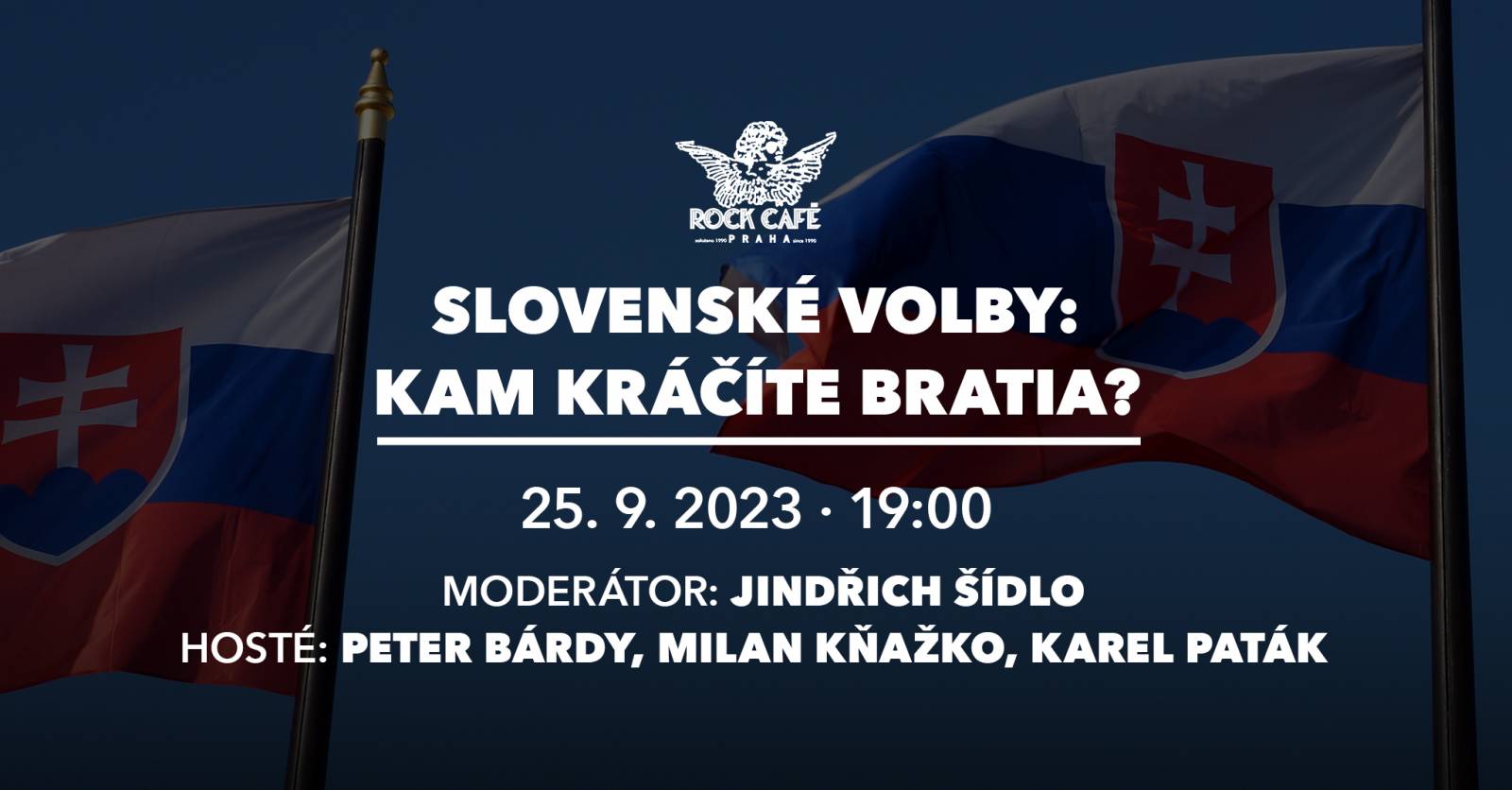V Rock Café se bude debatovat. Diskuzi ke slovenským volbám bude moderovat Jindřich Šídlo