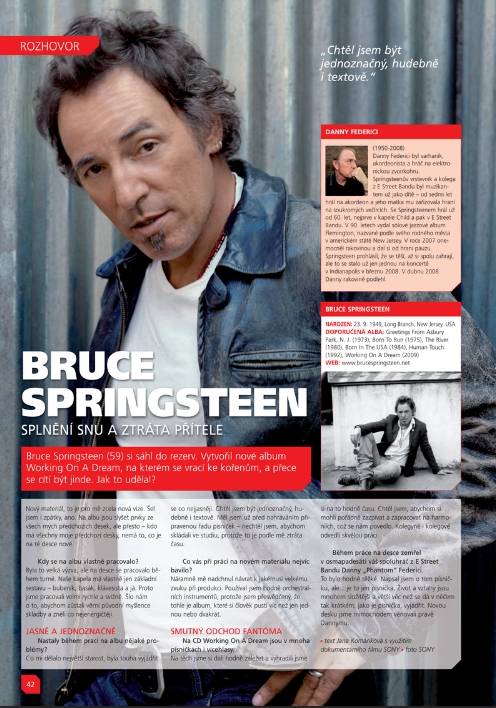RETRO 2000 | Bruce Springsteen: Skládání ve studiu je ztráta času