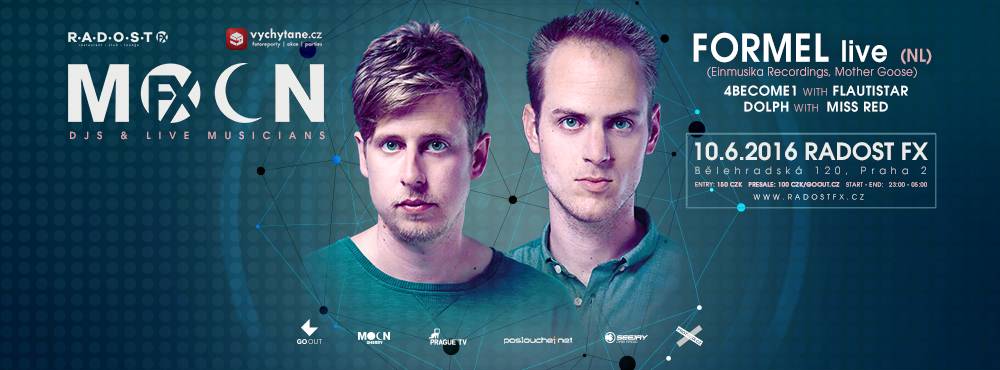 Červnové MoOn:FX navštíví v pátek holandští Formel!