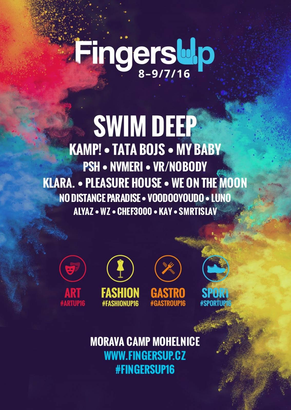 Fingers Up potěší nejen hudbou, ale i komfortem: Čeká vás bezkontaktní placení a bazén